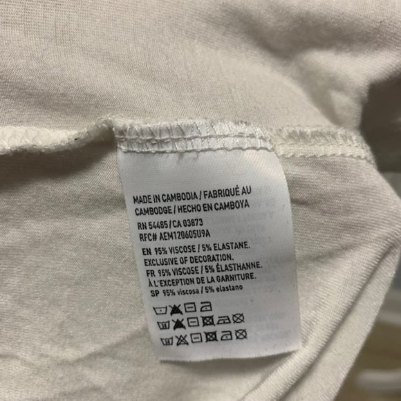 Ivory Embroidered Long Sleeve Shirt AEO Large - Picture 8 of 8